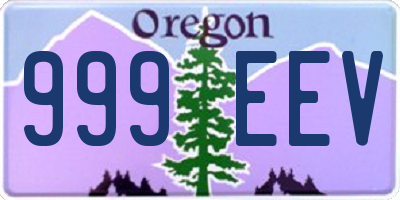 OR license plate 999EEV