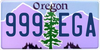 OR license plate 999EGA