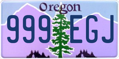 OR license plate 999EGJ