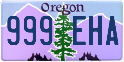 OR license plate 999EHA