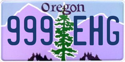 OR license plate 999EHG