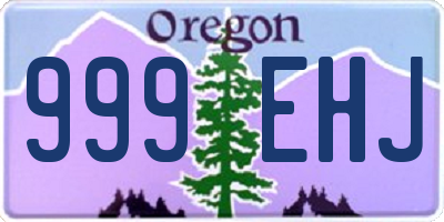 OR license plate 999EHJ