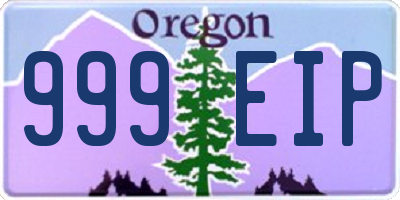OR license plate 999EIP