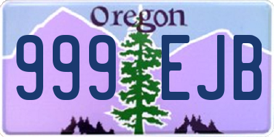 OR license plate 999EJB