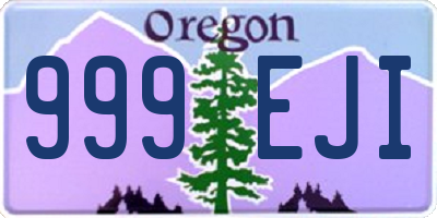 OR license plate 999EJI