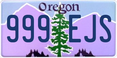 OR license plate 999EJS