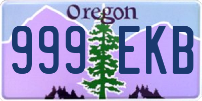 OR license plate 999EKB