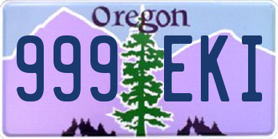 OR license plate 999EKI