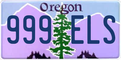 OR license plate 999ELS