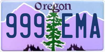 OR license plate 999EMA
