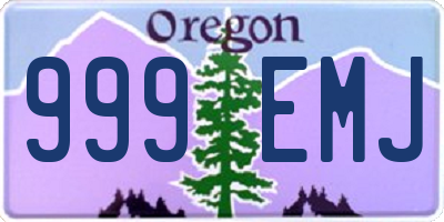 OR license plate 999EMJ