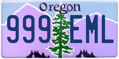 OR license plate 999EML