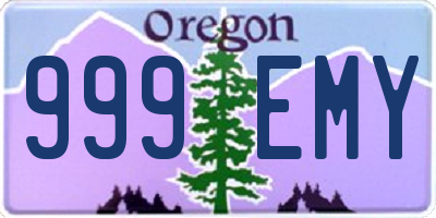 OR license plate 999EMY