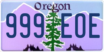 OR license plate 999EOE