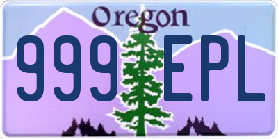 OR license plate 999EPL
