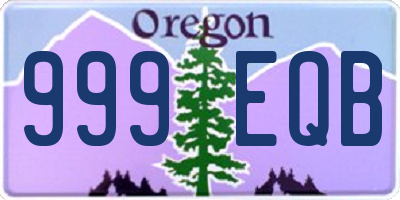 OR license plate 999EQB