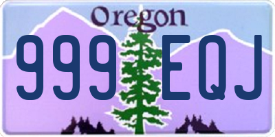 OR license plate 999EQJ