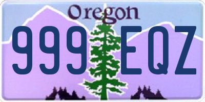 OR license plate 999EQZ