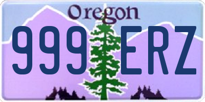 OR license plate 999ERZ