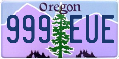 OR license plate 999EUE