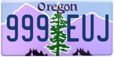 OR license plate 999EUJ