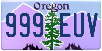 OR license plate 999EUV
