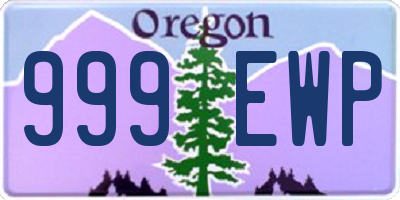 OR license plate 999EWP