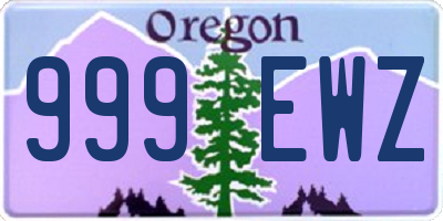 OR license plate 999EWZ