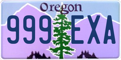 OR license plate 999EXA