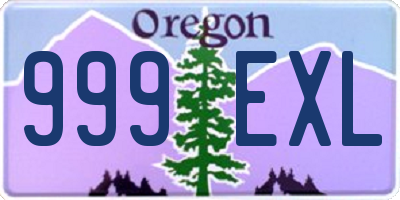 OR license plate 999EXL