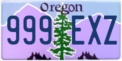 OR license plate 999EXZ