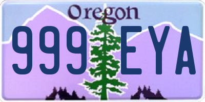 OR license plate 999EYA