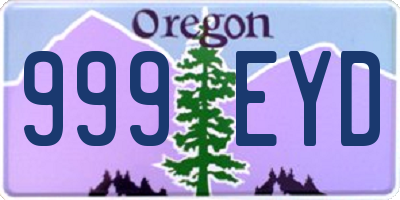 OR license plate 999EYD