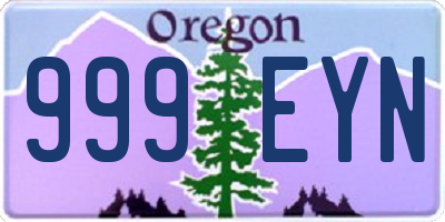 OR license plate 999EYN