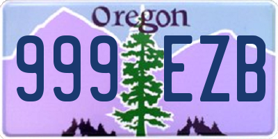 OR license plate 999EZB