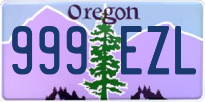 OR license plate 999EZL