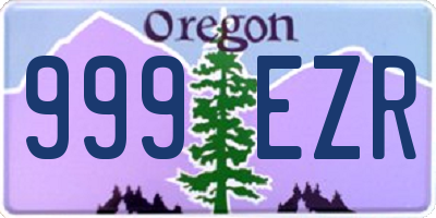 OR license plate 999EZR