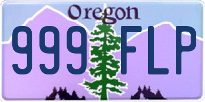OR license plate 999FLP