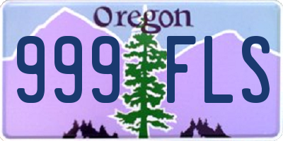 OR license plate 999FLS