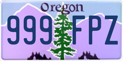 OR license plate 999FPZ