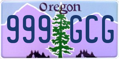 OR license plate 999GCG
