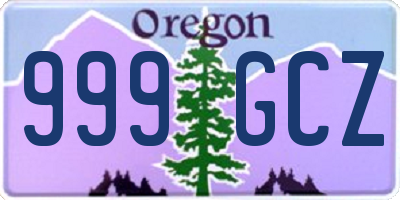 OR license plate 999GCZ