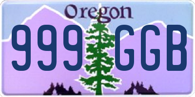 OR license plate 999GGB