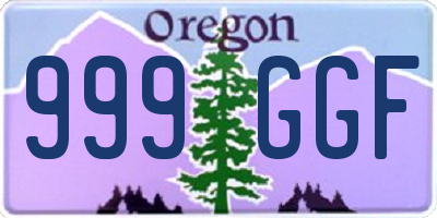 OR license plate 999GGF