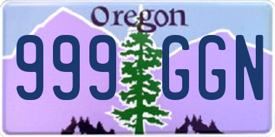 OR license plate 999GGN