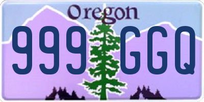 OR license plate 999GGQ