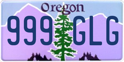 OR license plate 999GLG