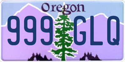 OR license plate 999GLQ