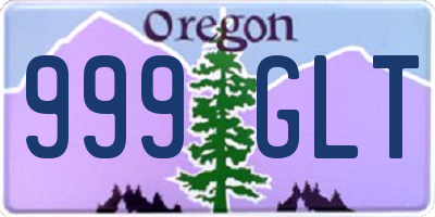 OR license plate 999GLT