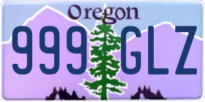OR license plate 999GLZ